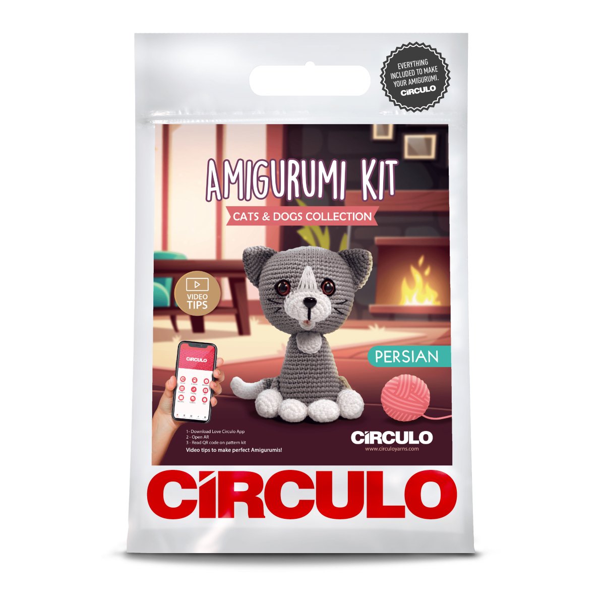 Persian Cat Kit by Circulo, part of Cats and Dogs collection.