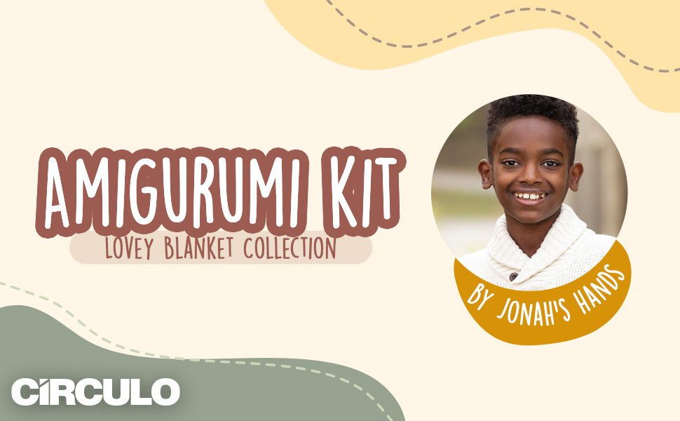 Circulo Amigurumi Crochet Kit - Lovey Blanket - All Included, Easy Instructions - Crochet Set for Intermediate - Animal Crochet Kit, Premium Amigurumi Yarn for Crocheting - Giraffe - Leo Hobby Marketplace