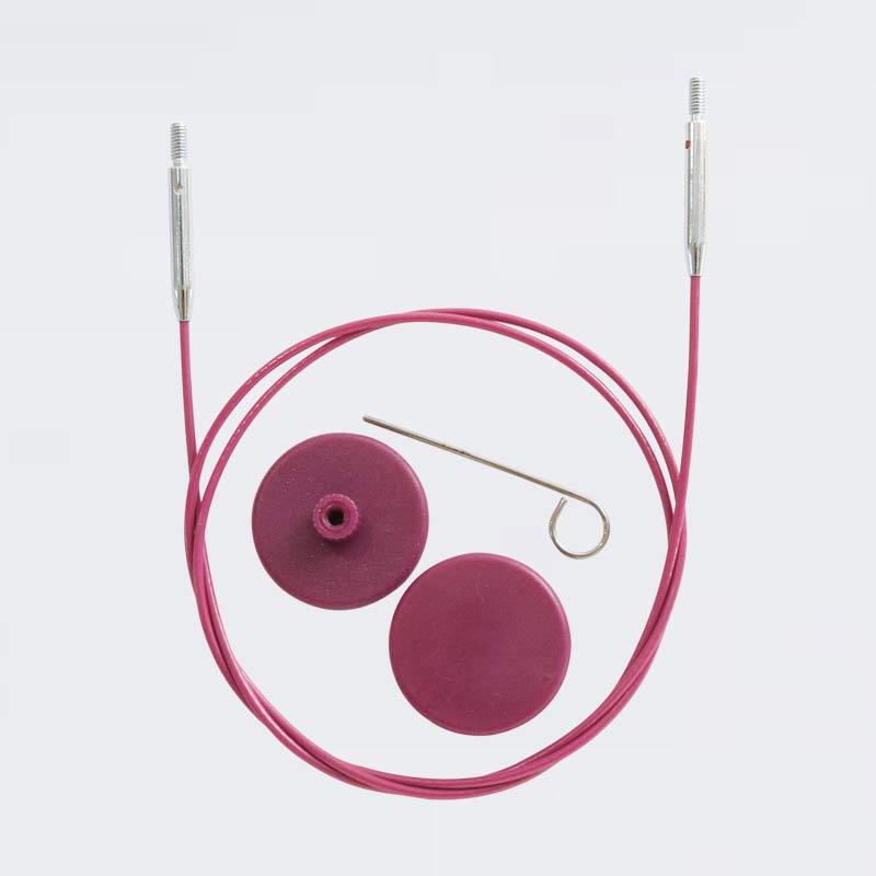 KnitPro Stainless Steel Cables, Fixed and Swivel