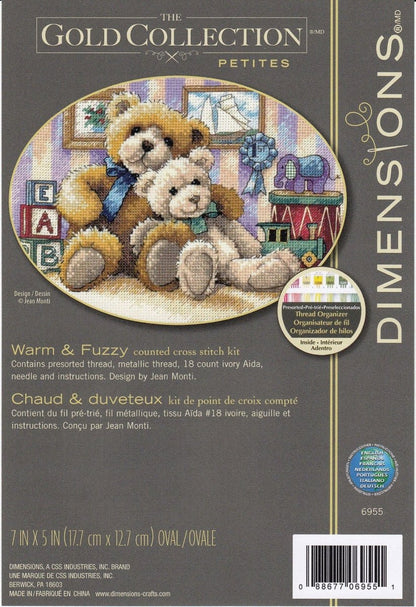 Dimensions WARM & FUZZY Kit, Ivory Aida