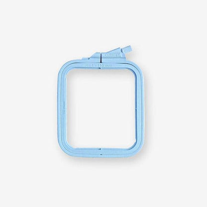 Square plastic embroidery hoop with screw from Nurge.