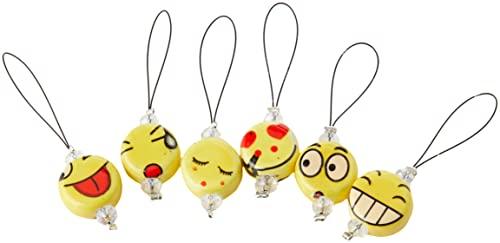 ZOONI Stitch Markers by KnitPro in Smiley Beads