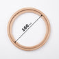 Polished beech hoop for embroidery with depth, screwless.