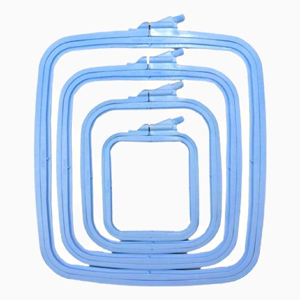 Plastic rectangular embroidery hoop with screw, Nurge.