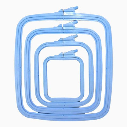 Plastic rectangular embroidery hoop with screw, Nurge.