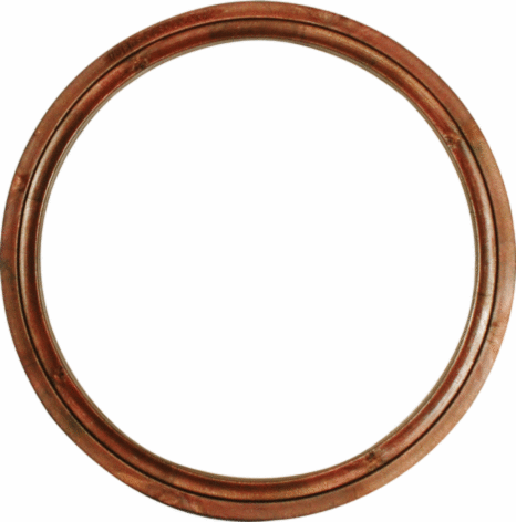 Nurge screwless plastic embroidery hoop with wood effect.