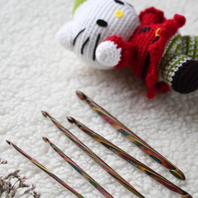 Elegant Double Ended Crochet Hooks in Symfonie Wood by KnitPro