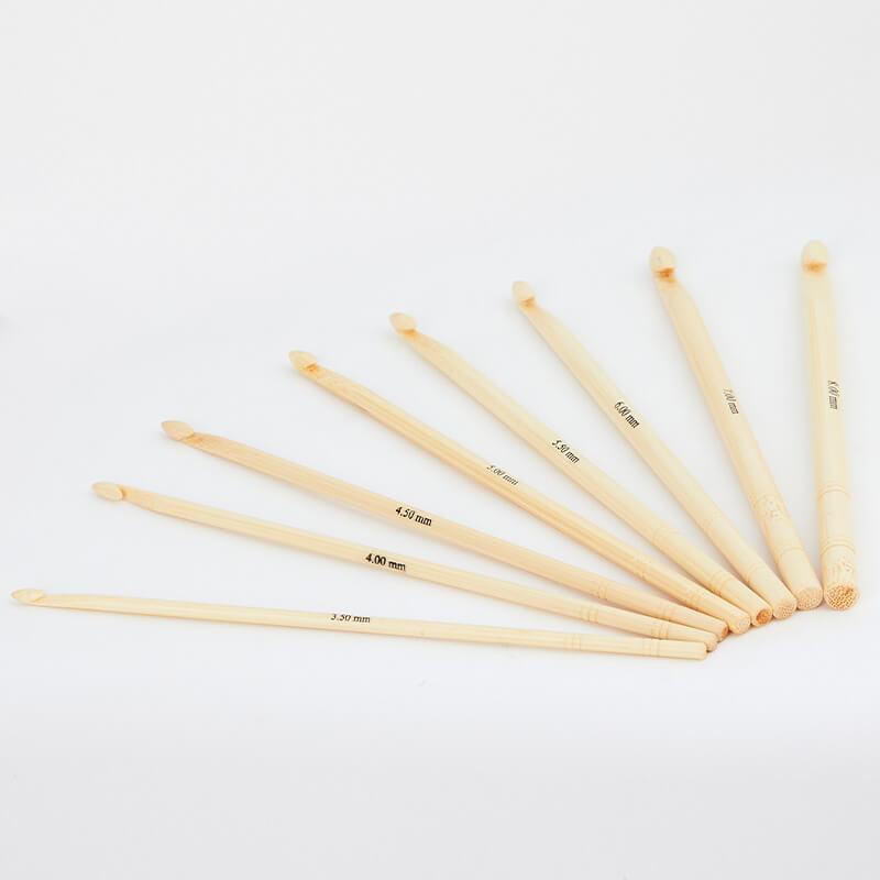 Bamboo Single Ended Crochet Hooks by KnitPro.