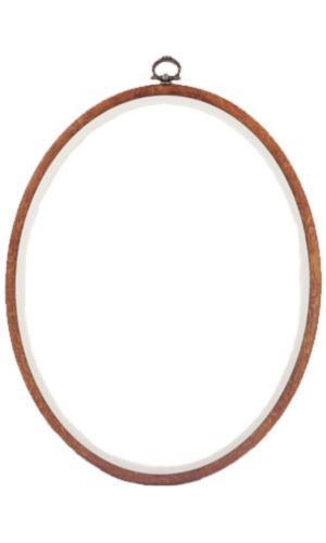 Woodgrain finish OVAL hoop.