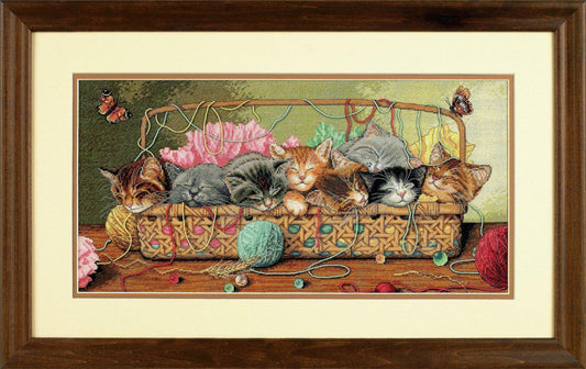 Kitty Litter cross stitch by DIMENSIONS.