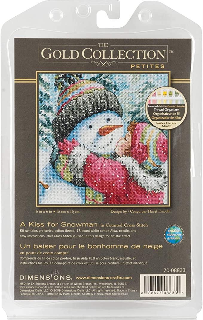 DIMENSIONS  Counted Cross Stitch Kit A KISS FOR SNOWMAN 