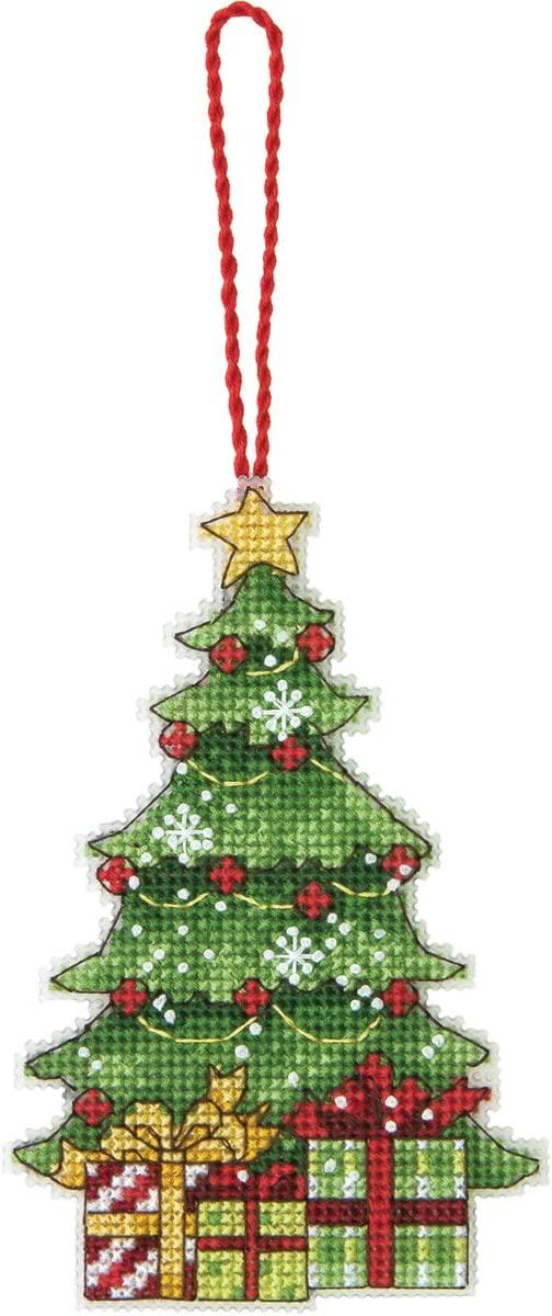 TREE ORNAMENT Cross Stitch Kit by Dimensions, Plastic Canvas