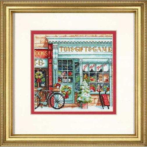 TOY SHOPPE Cross Stitch Kit by Dimensions, White Aida