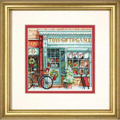 TOY SHOPPE Cross Stitch Kit by Dimensions, White Aida