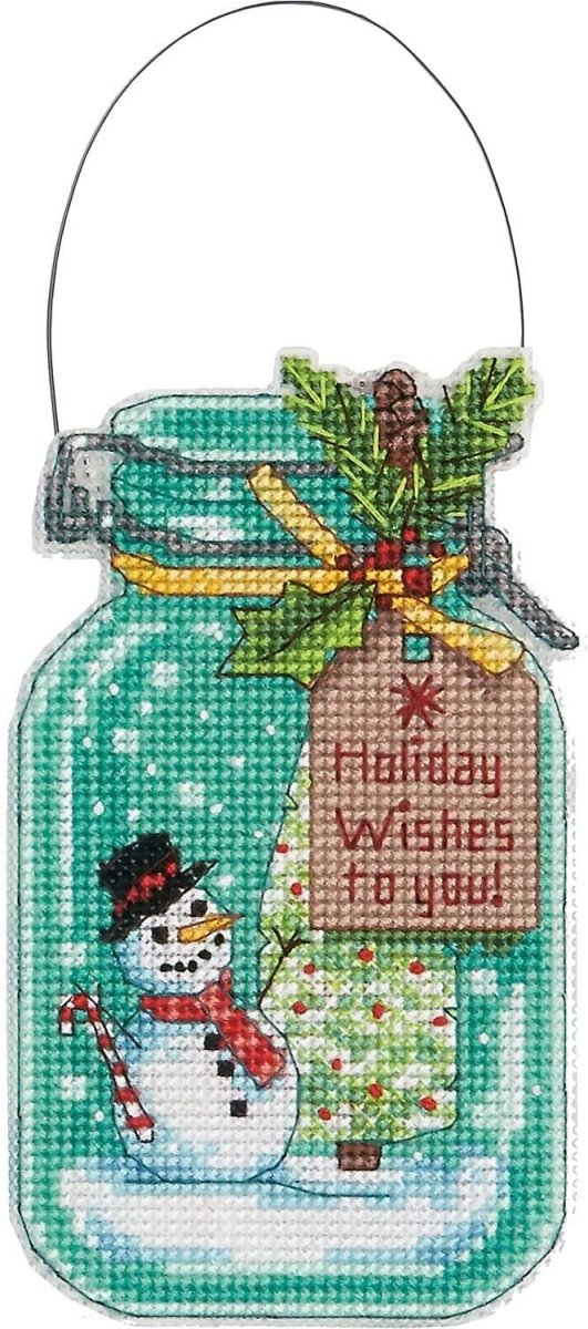 CHRISTMAS JAR ORNAMENTS Counted Cross Stitch Kit by DIMENSIONS