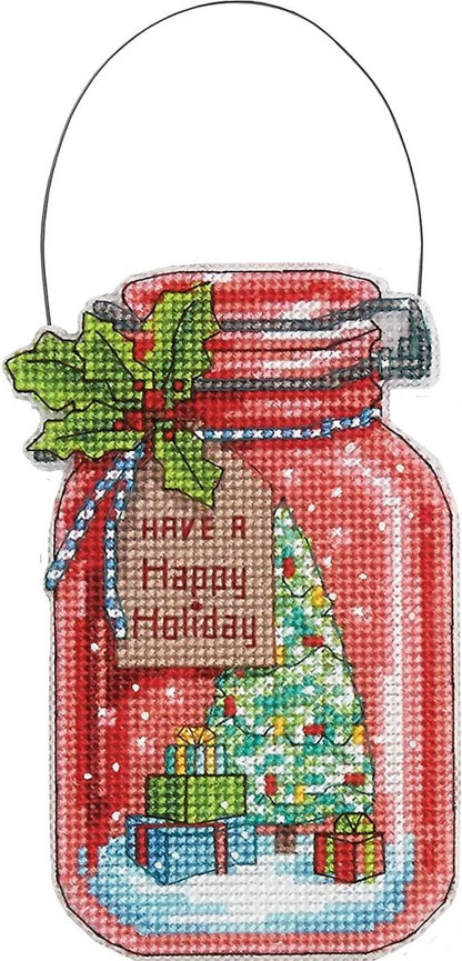 CHRISTMAS JAR ORNAMENTS kit from DIMENSIONS.