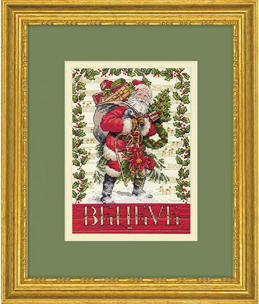 Counted cross stitch kit Believe in Santa