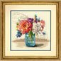 Garden Bouquet cross stitch kit by DIMENSIONS on ivory Aida.