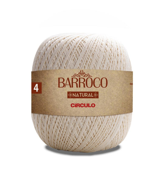 Circulo Barroco Natural Cotton Yarn - elegant skein.