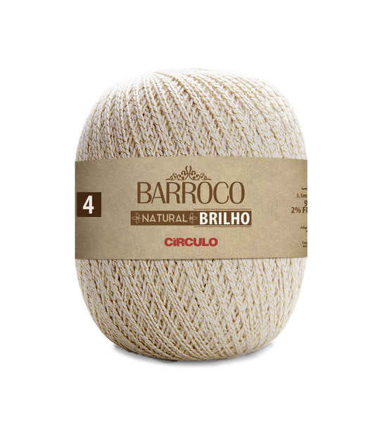 Elegant shimmer of Circulo Barroco Brilho Gold/Silver Yarn.