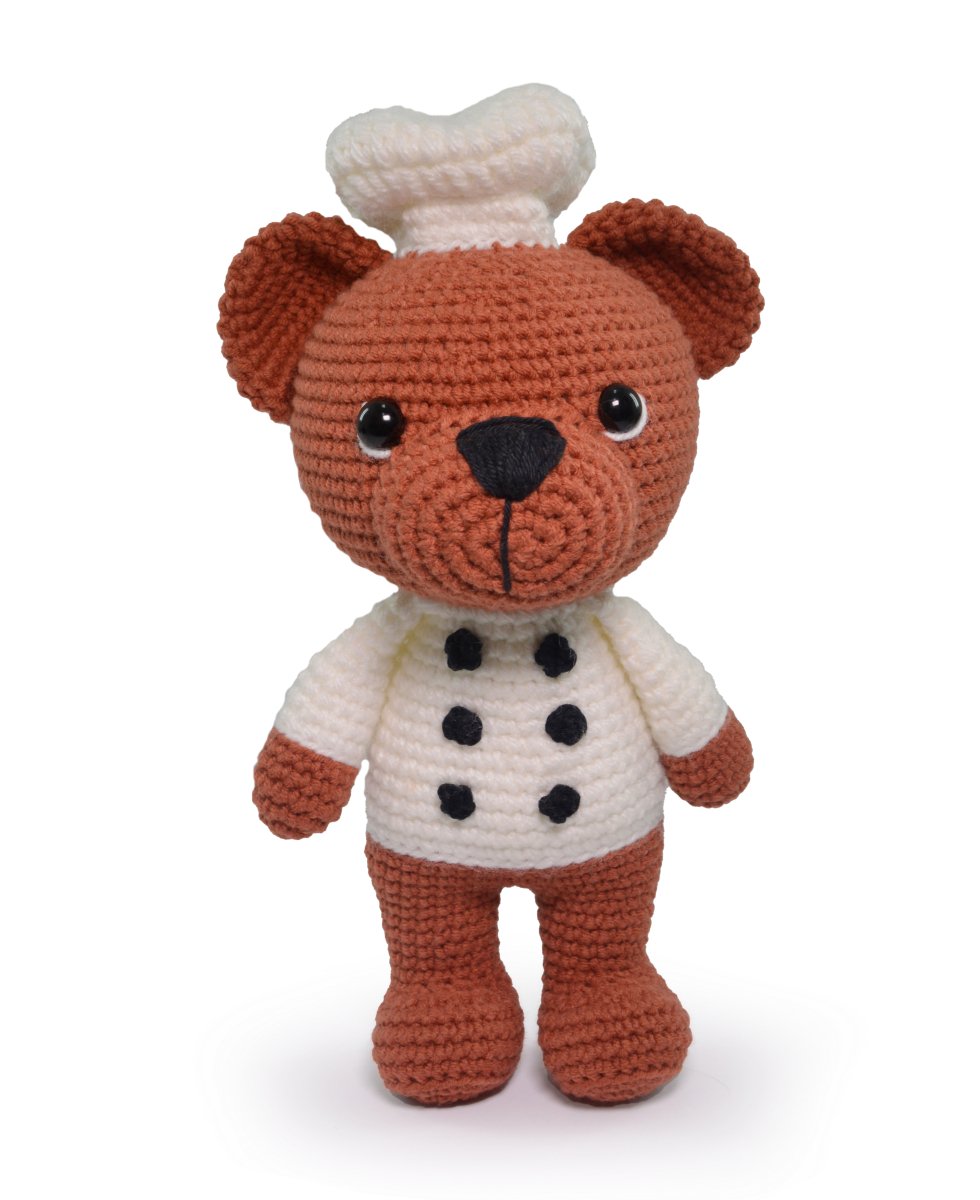 Circulo Amigurumi Kit Chef Tobi, Cuddly Teddy Collection