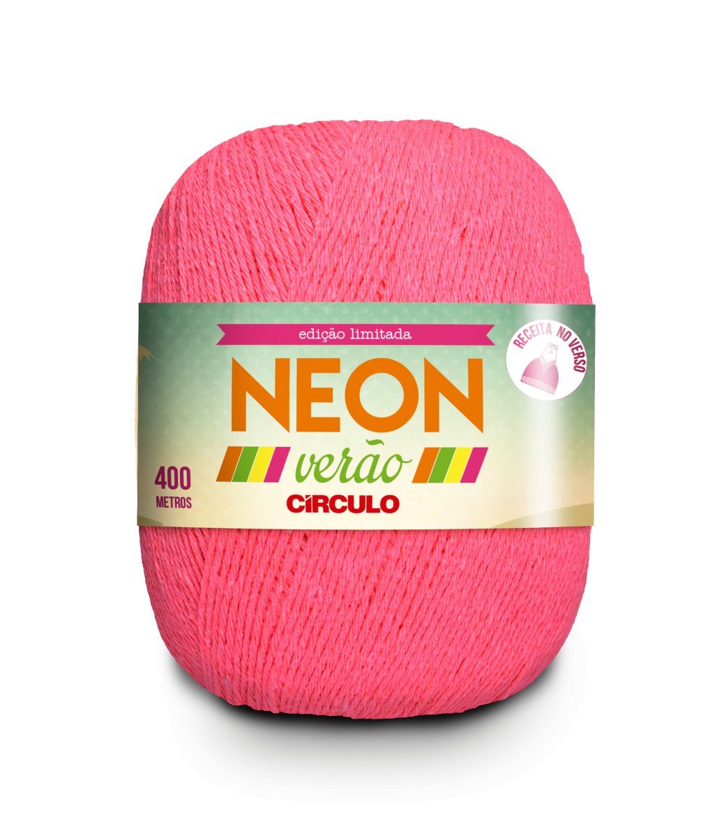 Bold Neon Pink Circulo NEON VERAO yarn.