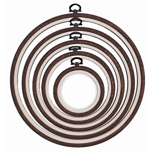 Nurge round woodgrain hoop.