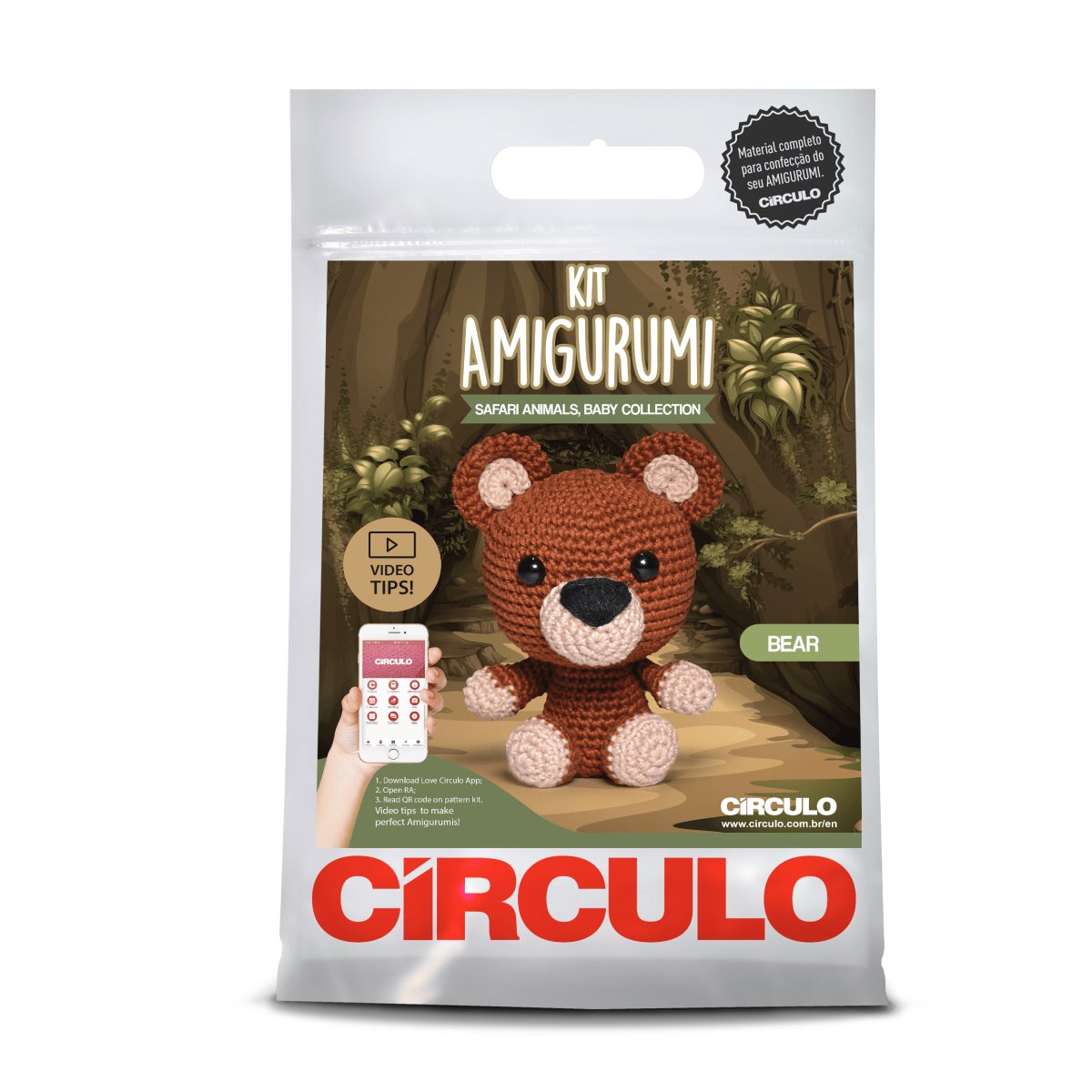 Bring Little Bear to life with Circulo’s exclusive Safari Baby Amigurumi Kit.