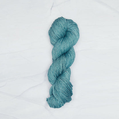 Sage Symfonie yarn, hand-dyed Superwash Merino.