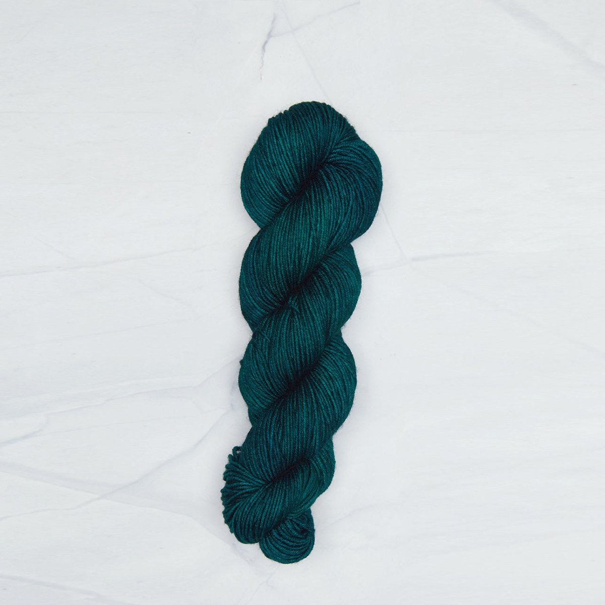 Deep Emerald Symfonie yarn, hand-dyed Superwash Merino.