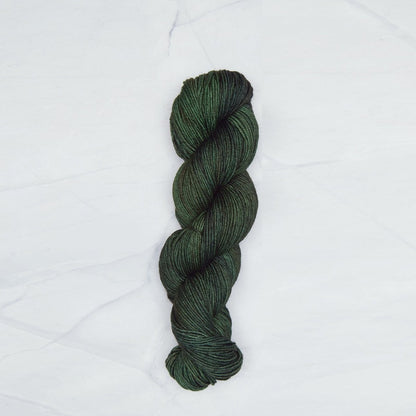 Moss Symfonie yarn, hand-dyed Superwash Merino.