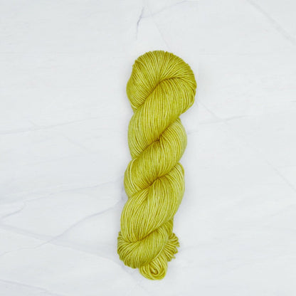 Pistachio Symfonie yarn, hand-dyed Superwash Merino.