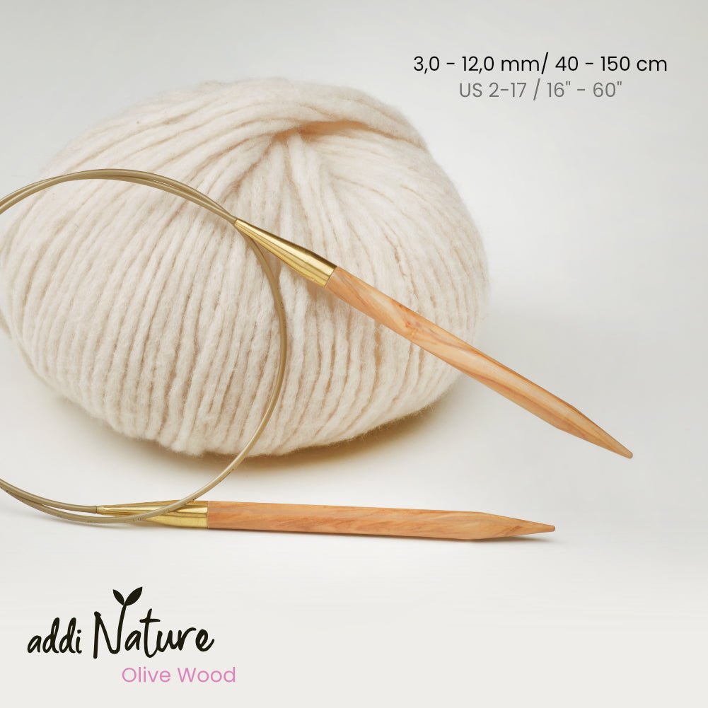 addiNature Olive Wood Circular Knitting Needles - Smooth & Durable - Leo Hobby Marketplace