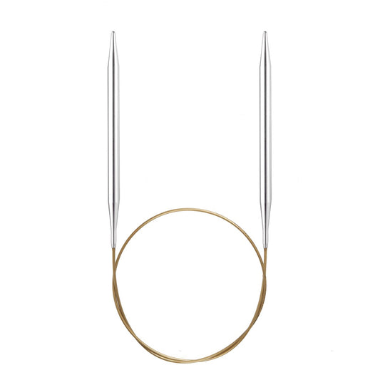 addiPremium Classic Circular Knitting Needles – Smooth Brass Tips, Gold Cable, Handcrafted in Germany - Leo Hobby Marketplace