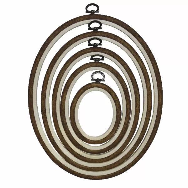 Woodgrain Flexi OVAL hoop.