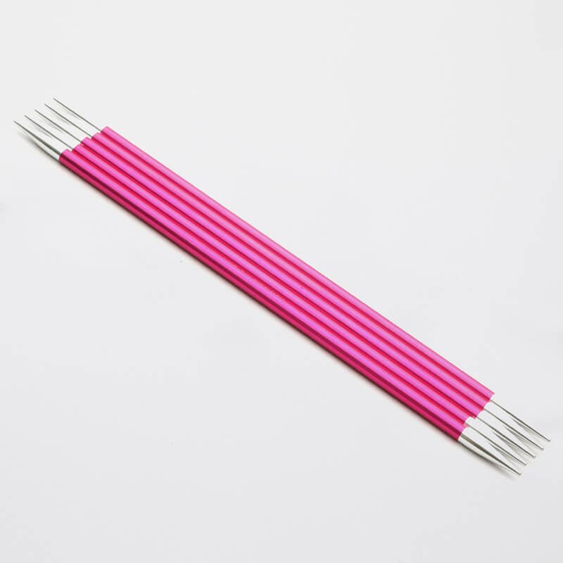 Detailed view of KnitPro Zing Straight Double Pointed Needles