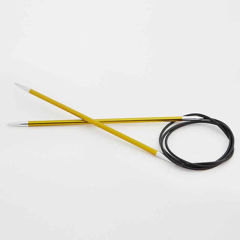 Zing Fixed Circular Needles by KnitPro, adjustable lengths for precision