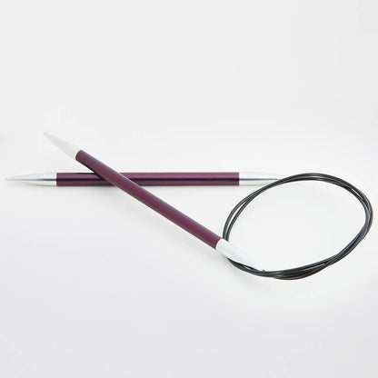 Zing Fixed Circular Needles by KnitPro, comprehensive length options