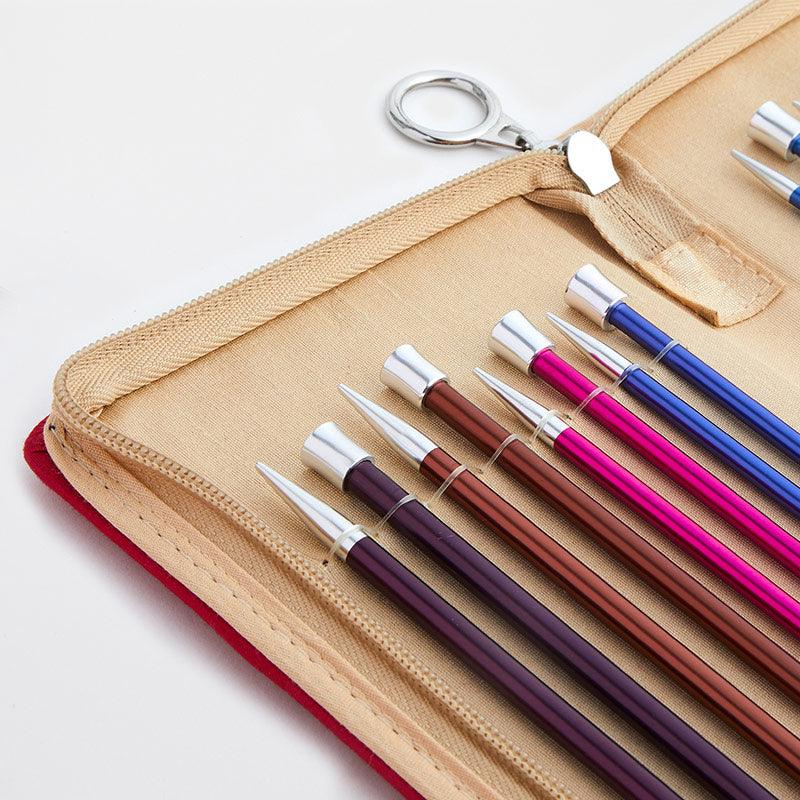 Stylish KnitPro Zing Straight Needles in vibrant hues