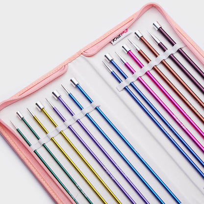 KnitPro Zing Single Pointed Needles in a rainbow of hues